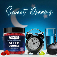 Gummies à la mélatonine 1 mg OEM, complément alimentaire naturel pour favoriser le sommeil, gummies pour le sommeil