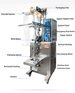 Máy đóng gói tự động tốc độ cao dạng gói nhỏ chất lỏng đa chức năng cho nước sốt cà chua, tương ớt, túi nhựa giấy - Product Image 4