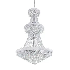 modern French Empire k9 Crystal Chandelier silver gold pendant for home decor luxury wedding lobby Entryway Foyer luxury