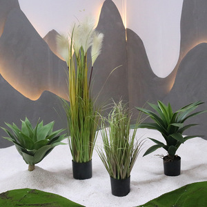 Plante artificielle Agave Dream Castle 30cm-100cm, verdure en soie, décoration extérieure et intérieure - Product Image 4