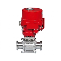Vanne à boisseau sphérique électrique HELI avec actionneur électrique série LQ AC220V 50HZ IP67 Corps en PVC Couple de 50NM DN65 Port PN16 OEM ATEX