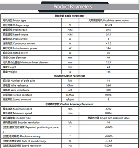 Faradyi ot4307 12V 24V 36W DC BLDC không chổi than động cơ <span class=keywords><strong>servo</strong></span> ổn định Para maquina de cocer công nghiệp - Product Image 5