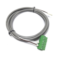 Bloc de bornes de câble PVC pré-câblé AWM 2464 22AWG 300V 80C VW-1 FT1 à 5 conducteurs avec connecteur à vis pour applications domestiques certifiées IP67