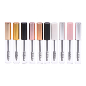 10ML Empty Plastic <b>Mascara</b> Tubes Multi-Color Electroplated Lid Cosmetic Packaging - Product Image 1