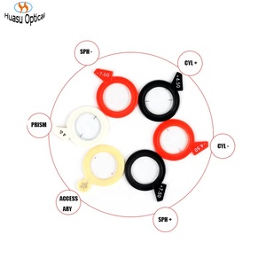 Ottico lente di prova di prova di prova oftalmico optometria lenti minerale con cerchio in plastica set ottico - Product Image 1