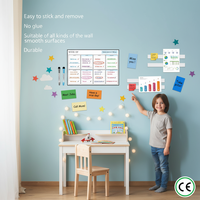 Feuille de tableau blanc autocollante amovible Uni-Felt, réutilisable, flexible, pour enfants, école à domicile, décoration intérieure