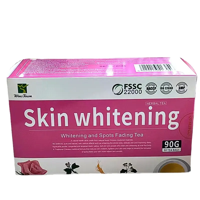skin whitening and spots fading tea 7days beauty lose weight detox Custom Skin Whiten Smoothing Tea Anti-aging glow tea