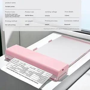 Termal A4 taşınabilir yazıcı A4 kağıt kablosuz kless yazıcı