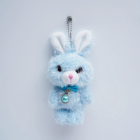 Porte-clés en peluche Ours de dessin animé super doux 12CM, petit pendentif de sac pour la Saint-Valentin, options de vente en gros disponibles