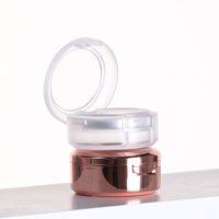 Boîtier vide rond en ABS noir pour poudre compacte, blush et fard à paupières – Vente en gros
