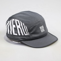 Gorra Deportiva Personalizada de 5 Paneles, de Algodón Liso, con Cierre a Presión, Bordado y Serigrafía, Transpirable y Cómoda