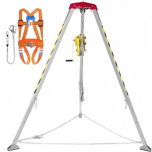 מנוף ידני חירום STRON Safe עם חצובה להרמה, קיבולת גבוהה, מבנה אלומיניום, עיצוב מתקפל ועמיד. - Product Image 4