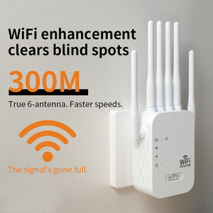 Répéteur Wi-Fi 2,4 GHz 300 Mbps avec 4 antennes, portée étendue de 2 km, couverture de 80-120 m², certifié CE/FCC - Product Image 4