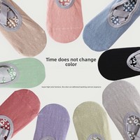 Chaussettes de danse et de yoga antidérapantes en silicone pour femmes, avec sangles croisées à ressort pour le dos du pied, idéales pour le Pilates et le fitness professionnel