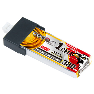 CODDAR <span class=keywords><strong>batteria</strong></span> LiPo 1S 380MAH 3.8V 60C PH2.0 testa di plastica FPV Drone elicottero RC Racing confezioni <span class=keywords><strong>quad</strong></span> quadricottero - Product Image 1