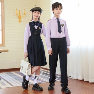 <span class=keywords><strong>Uniformes</strong></span> Scolaires En Vrac Pas Cher Modèles Commerce Coton Chemise À Manches Longues Uniforme Scolaire Anglais - Product Image 2