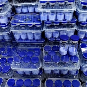 Péptido de Cobre GHK-Cu de Alta Pureza 99%, 50 mg/100 mg, Grado Cosmético, Color Azul, Suministrado por Fábrica China, Envío Rápido - Product Image 1