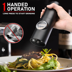 <span class=keywords><strong>Moulin</strong></span> à <span class=keywords><strong>poivre</strong></span> automatique noir à gravité pour la cuisine <span class=keywords><strong>Moulin</strong></span> à <span class=keywords><strong>poivre</strong></span> et <span class=keywords><strong>sel</strong></span> électrique rechargeable USB - Product Image 2