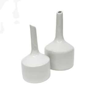 Trắng sứ gốm buchner Phễu <span class=keywords><strong>20mm</strong></span> & 300mm Kích thước Gamma thủy tinh vô trùng 0.45um Lọc OEM hỗ trợ phòng thí nghiệm cung cấp - Product Image 3