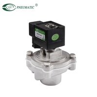 Vanne à jet pulsé à angle droit pneumatique VPC DN25 normalement fermée, vanne solénoïde à diaphragme pour dépoussiéreur