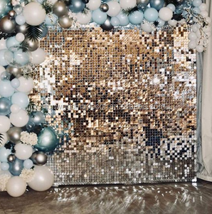 Pannelli Murali con Paillettes 8x8 ft, Decorazione 3D con Glitter, Sfondo per Matrimoni - Product Image 3