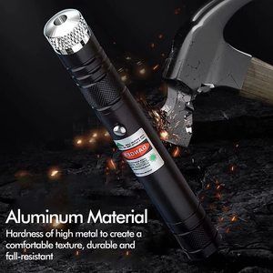 Aluminum Alloy Body Emergency Use USB Rechargeable 100 10000 Meters <strong>303</strong> Stars <strong>Green</strong> 532nm <strong>Laser</strong> Pointer Pen Torch - Product Image 6