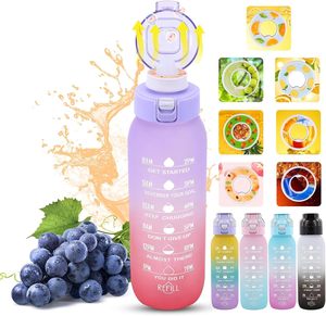ขวดน้ำผลไม้ Tritan ปลอดสาร BPA ขนาด 1000 มล. / 650 มล. เกรดสำหรับอาหาร พร้อมช่องใส่กลิ่นหอม เหมาะสำหรับการเดินทางและการเล่นกีฬา - Product Image 3
