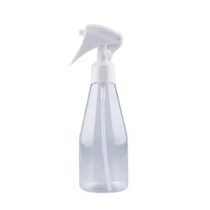 Vente en gros de Offre Spéciale cône vide cosmétique 200ml flacon pulvérisateur de jardinage d'alcool de lotion en plastique conique transparent pour animaux de compagnie