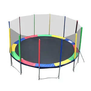 Sundow Đầy Màu Sắc Tác Động Thấp Sân Bóng Rổ Mạ Kẽm Mùa Xuân Trẻ Em Trampoline Thể Thao Giường