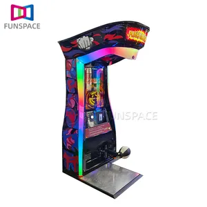 Nova máquina de boxe eletrônica operada em moedas, máquina eletrônica de boxe kicking e punção, máquina esportiva de arcade, máquina de jogo