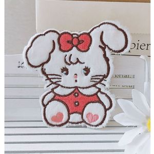 Parche Adhesivo de Peluche con Bordado Kawaii de Conejo, Gato y Oso para Decoración de Bolsos y Fundas de Teléfono - Product Image 1