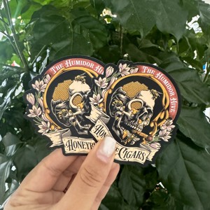 Uv kháng thương hiệu logo chia trở lại dễ dàng vỏ không thấm nước chết cắt dán nhãn tự dính tùy chỉnh PVC vinyl dán - Product Image 5