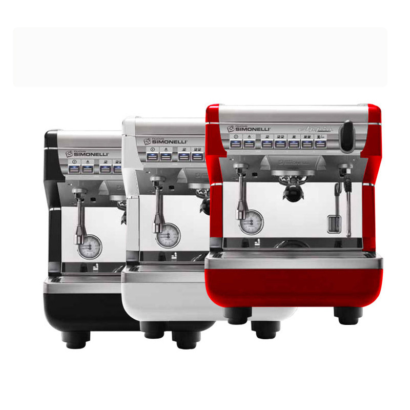 SIMONELLI 赤 エスプレッソメーカー Nuova Simonelli Appia Life Timer 業務用ダブルヘッド エスプレッソ