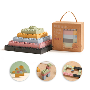Gioco Educativo <span class=keywords><strong>Montessori</strong></span> in Silicone con Blocchi Impilabili per Bambini 13-24 Mesi Benefici Educativi Precoci - Product Image 1