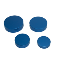 Couvercle bleu mat 58/400 de haute qualité avec bouchons à vis en aluminium pour bocaux