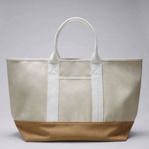 Bolsa de Compras Plegable de Algodón de Alta Calidad LILA, Bolsa de Playa Reutilizable de Gran Capacidad con Logotipo Personalizado para Viajes - Product Image 1