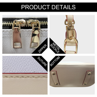 Sac à main en PU sur mesure, motif abstrait imprimé, fermeture éclair, durable, imperméable, forme oreiller, sangle amovible, best-seller 2026
