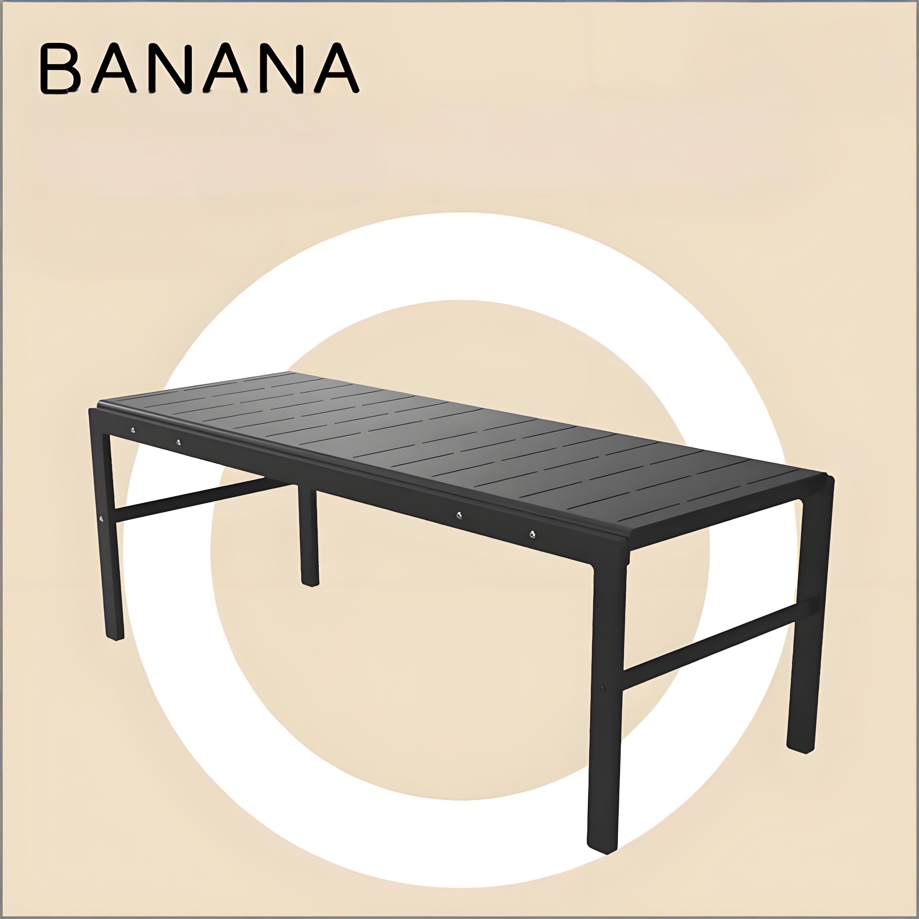 Iron chairs/long aluminum alloy tables