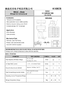 K105CS-SOT23 SIDAC + Diode Silicium Unidirectionnel 0.2 AMPERE RMS 105 VOLTS