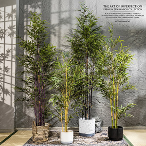 Plante <span class=keywords><strong>en</strong></span> <span class=keywords><strong>pot</strong></span> artificielle style nordique, faux <span class=keywords><strong>bambou</strong></span>, verdure synthétique, arbre <span class=keywords><strong>en</strong></span> plastique, qualité de détaillant haut de gamme, plantes artificielles - Product Image 4