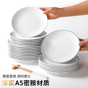 Assiettes en mélamine Xiangyuan pour usage commercial, buffets, restauration rapide, restaurants et hôtels ; bols à riz ronds avec - Product Image 2
