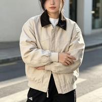 Veste de travail imperméable en toile avec fermeture à mousqueton, modèle Canvas Fireman Lobster Clasp, personnalisable.