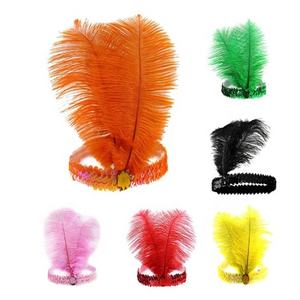 Bandeau Costume Flapper Headpiece pour Femme Bandeau Plume pour <span class=keywords><strong>Gatsby</strong></span> Thème Fête Carnaval - Product Image 2