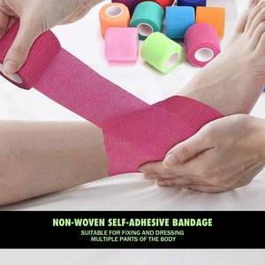 Perlengkapan medis grosir perban bola kaki elastis kaki siku bungkus medis warna-warni Nonwoven olahraga - Product Image 6