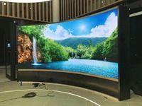 Paneles LED Curvos Flexibles de Alta Calidad de Fábrica, Pantalla Suave Impermeable a Todo Color P4, Módulo LED Cilíndrico Gigante para Interiores