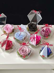 Árbol <span class=keywords><strong>de</strong></span> <span class=keywords><strong>Navidad</strong></span> <span class=keywords><strong>de</strong></span> Flores Preservadas en Caja <span class=keywords><strong>de</strong></span> Acrílico, Hortensias y Rosas Preservadas para Bodas, Decoración Navideña - Product Image 5