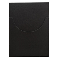 Papier de coton épais Logo texte en relief Certificat de produit Invitation de carte personnalisée avec manchon d'enveloppe