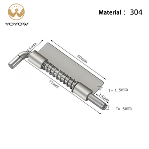 Plaque de charnière de sécurité en acier inoxydable 304 moderne pour boîte de distribution extérieure à ressort, non poreuse, soudée - Product Image 5