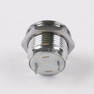12mm pirinç Nickelage çok renkli LED göstergesi yüksek ışık boncuk küresel kaynaklı ayak su geçirmez <span class=keywords><strong>2</strong></span>-Pin terminalleri endüstriyel - Product Image 6