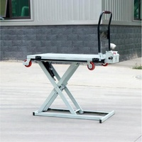 Offre Spéciale bon marché hydraulique manuel Table élévatrice à ciseaux chariot camion table voiture chariot main en aluminium chariot logistique